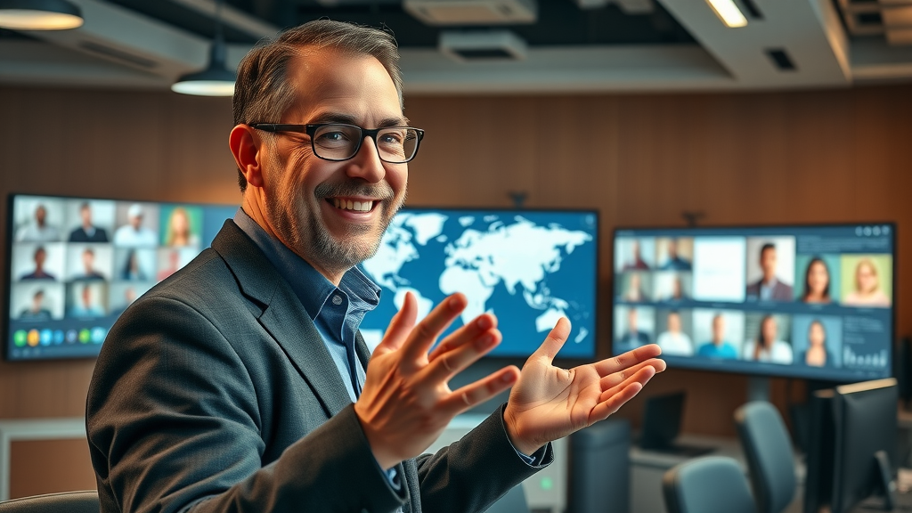 Leading in the digital world: virtual global network meeting